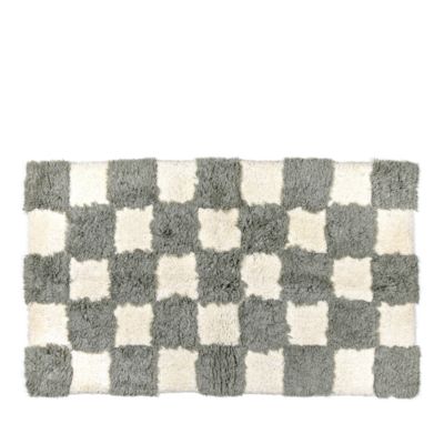 Checkerboard Bath Rug, 24" x 40"