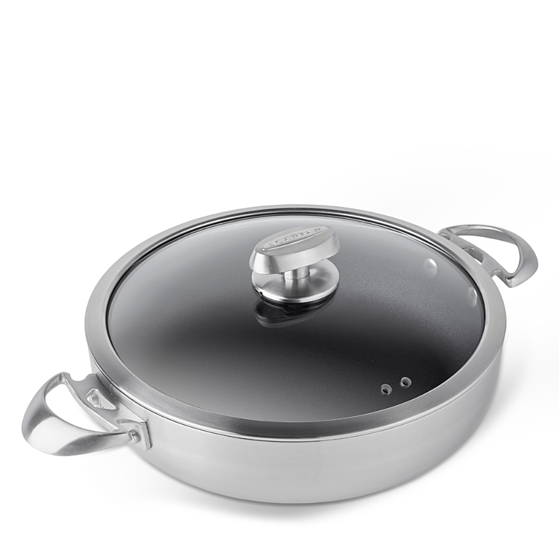 Scanpan Stratainium 4 Qt Covered Chef Pan In Metallic