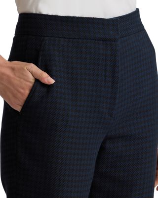 Tonal Check Flare Pants