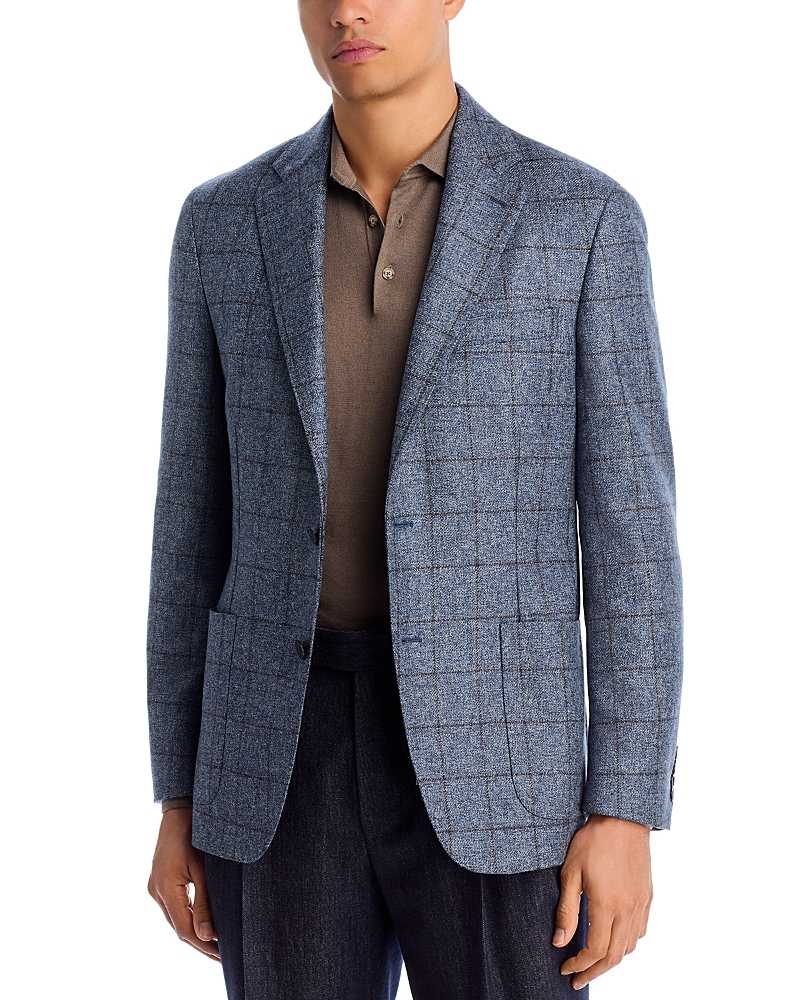 Vince Classic Fit Windowpane Jacket