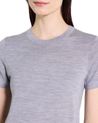Lightweight Wool Short Sleeve Top
