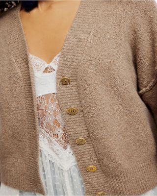 Cool of The Night V Neck Cardigan Sweater