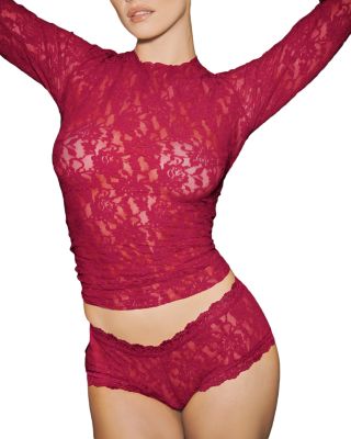 Signature Lace Long Sleeve Top