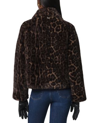 Elis Faux Fur Leopard Print Jacket