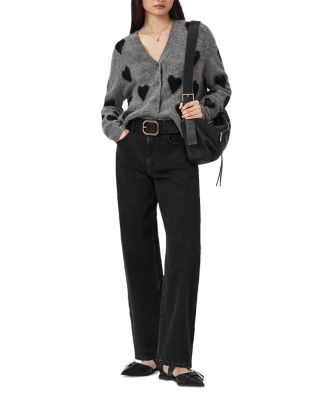 Amora Heart Print Cardigan