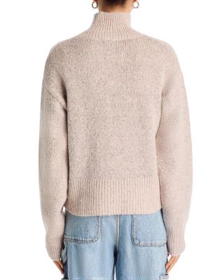 Boxy Snap Front Henley Sweater