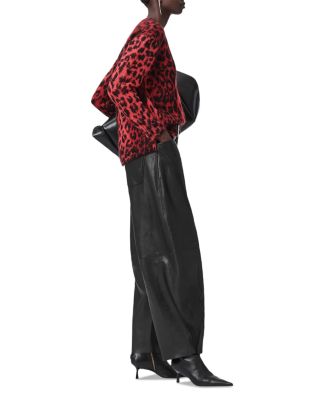 Lex Leopard Print Crewneck Sweater