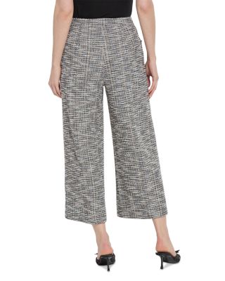 Charlotte Ankle Stretch Tweed Palazzo Pants