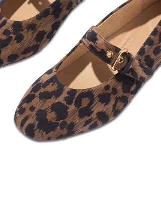 Women's Delicato Leopard Mary Jane Flats
