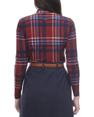 Printed Mock Neck Top 