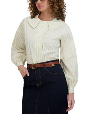 Double Breasted Button Up Blouse