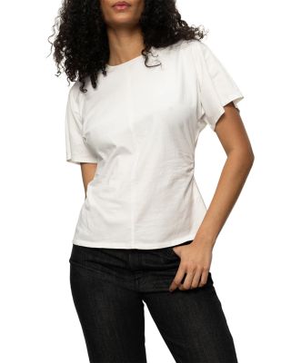 Shirred Waist Dolman Tee