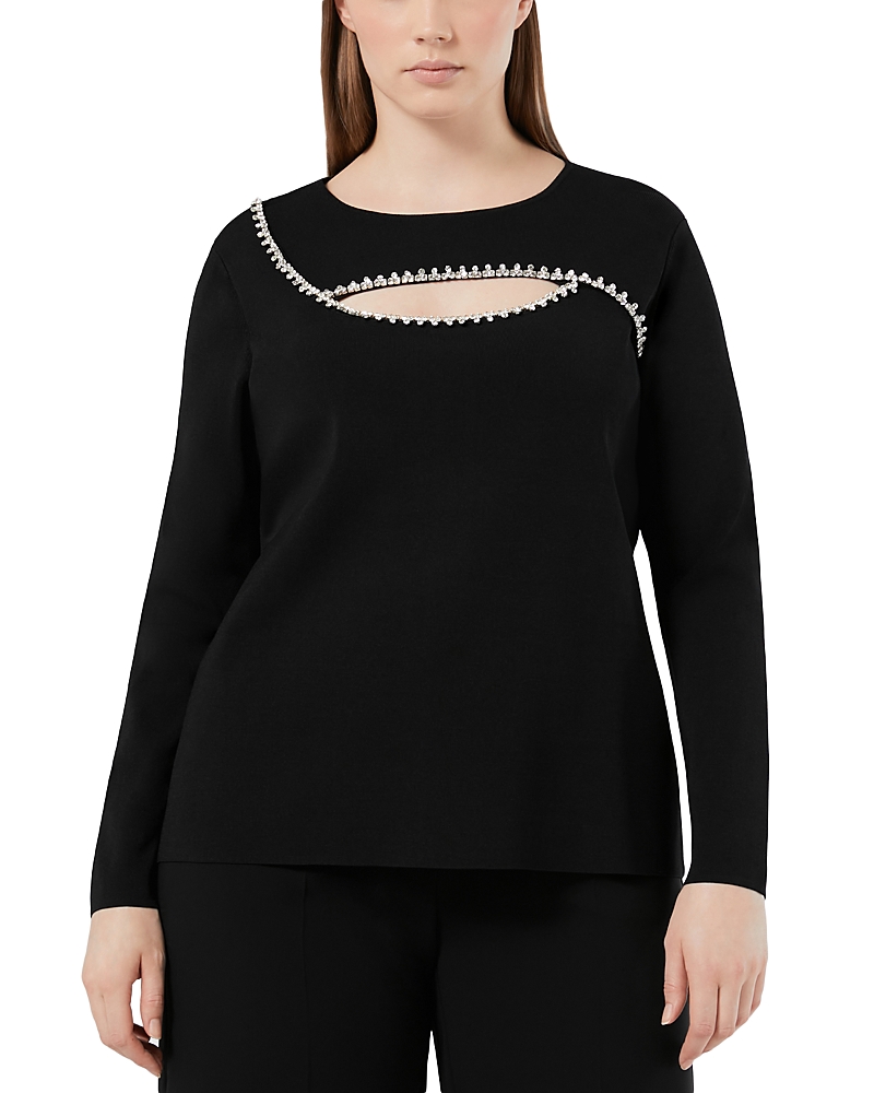 Marina Rinaldi Silva Sweater In Black