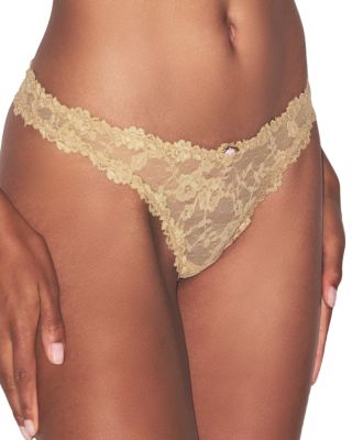 Stretch Lace Dipped Waist Thong