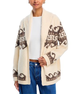 Wave Fair Isle Open Cardigan - Exclusive
