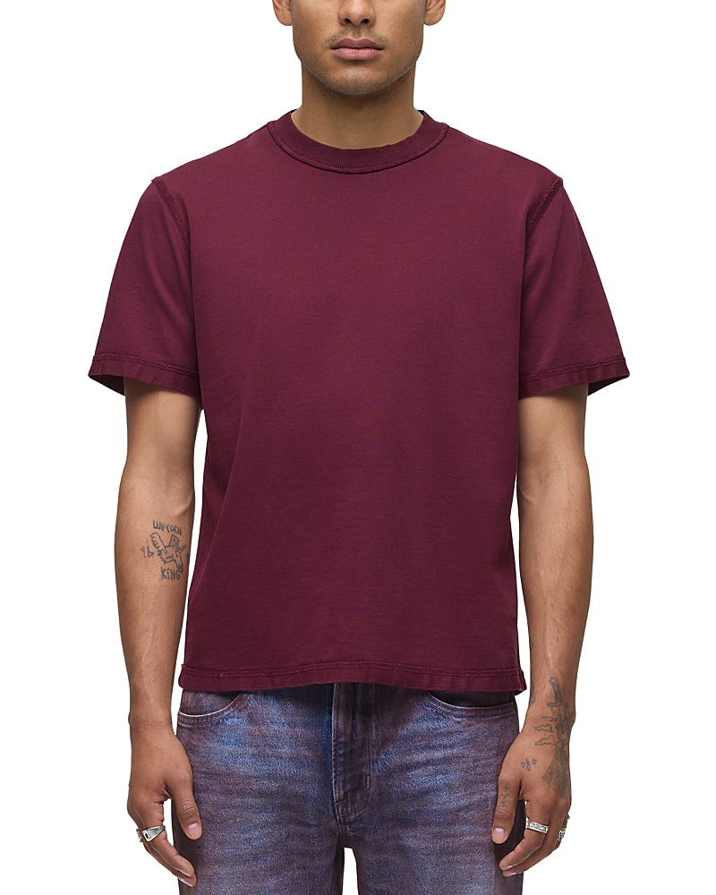 Hudson Heavyweight Tee In Burgundy