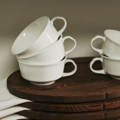 Silhouette White Coffee Cup