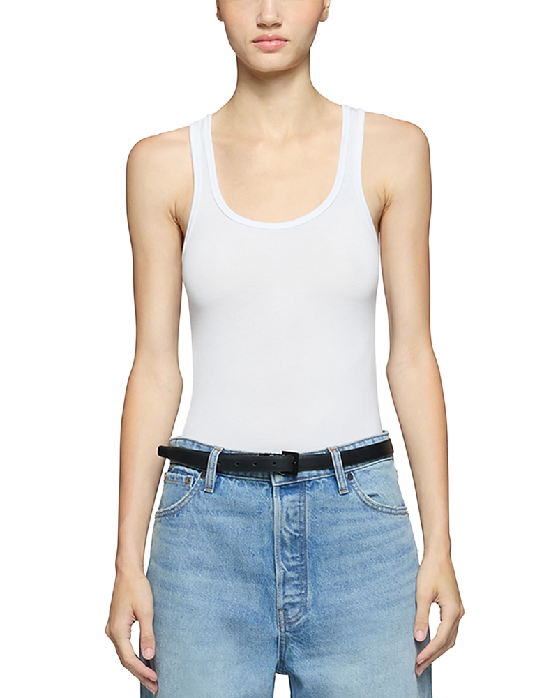 Eb Denim Lucy Modal Racerback Tank Top In White