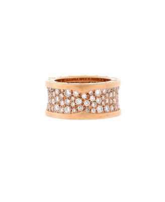 B.Zero1 Ring 18K Rose Gold with Pave Diamonds