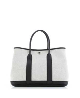Pre-Owned HERMÈS - 30 Garden Party Tote Toile and Leather