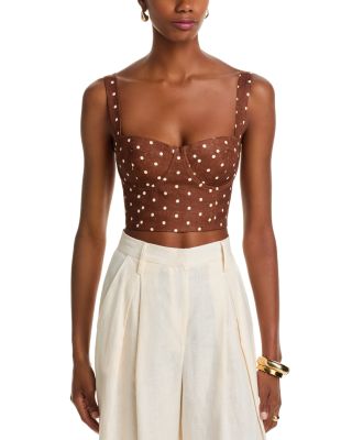 Claudine Linen Bustier Top