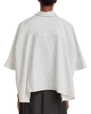 Striped Poplin Shirt