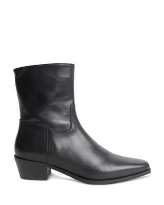 Women's Western Leather Ankle Boots