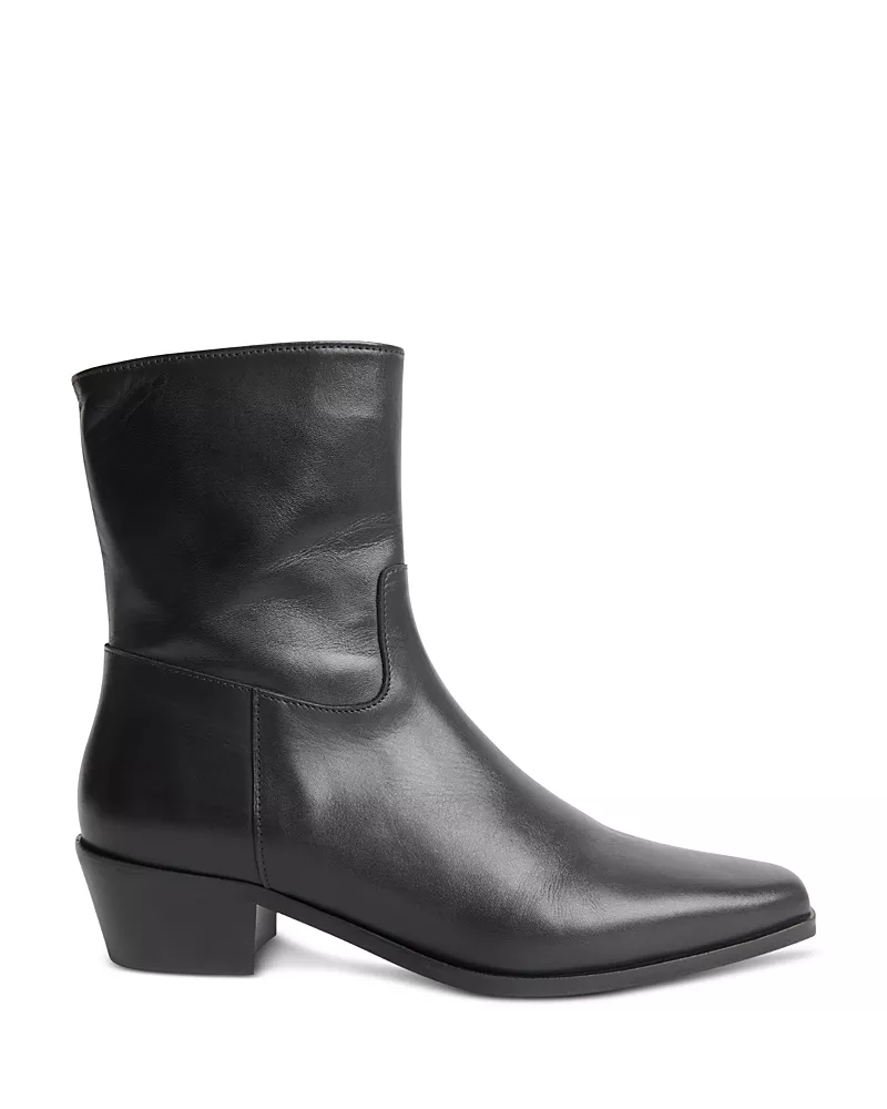Whistles Women's Western Leather Ankle Boots
