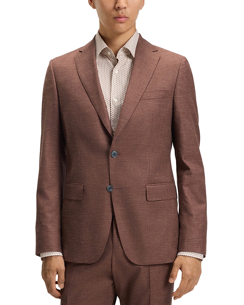 Boss Melange Solid Slim Fit Suit Jacket