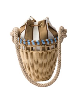  Mini Wicker Bucket Bag