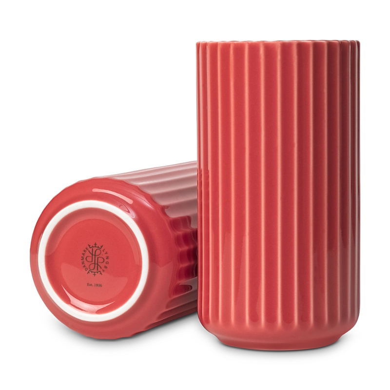 Rosendahl Lyngby Vase, 6.1 Red Porcelain In Red