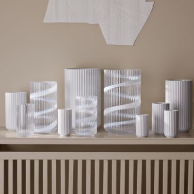 Lyngby Swirl Vase, 9.8&amp;quot;