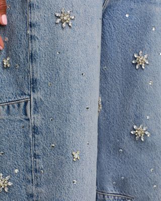 Charlie High Rise Ankle Barrel Jeans in Band Jewel