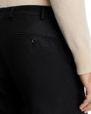 Flannel Flat Front Trousers - Exclusive