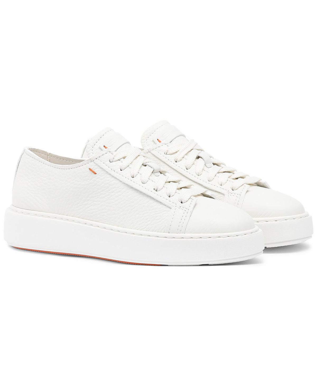 Santoni Women's Anginal Tumbled Leather Sneaker