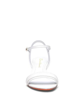 Women's Leather Mid-heel Sandals