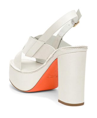Women's Leather High-heel Sandal