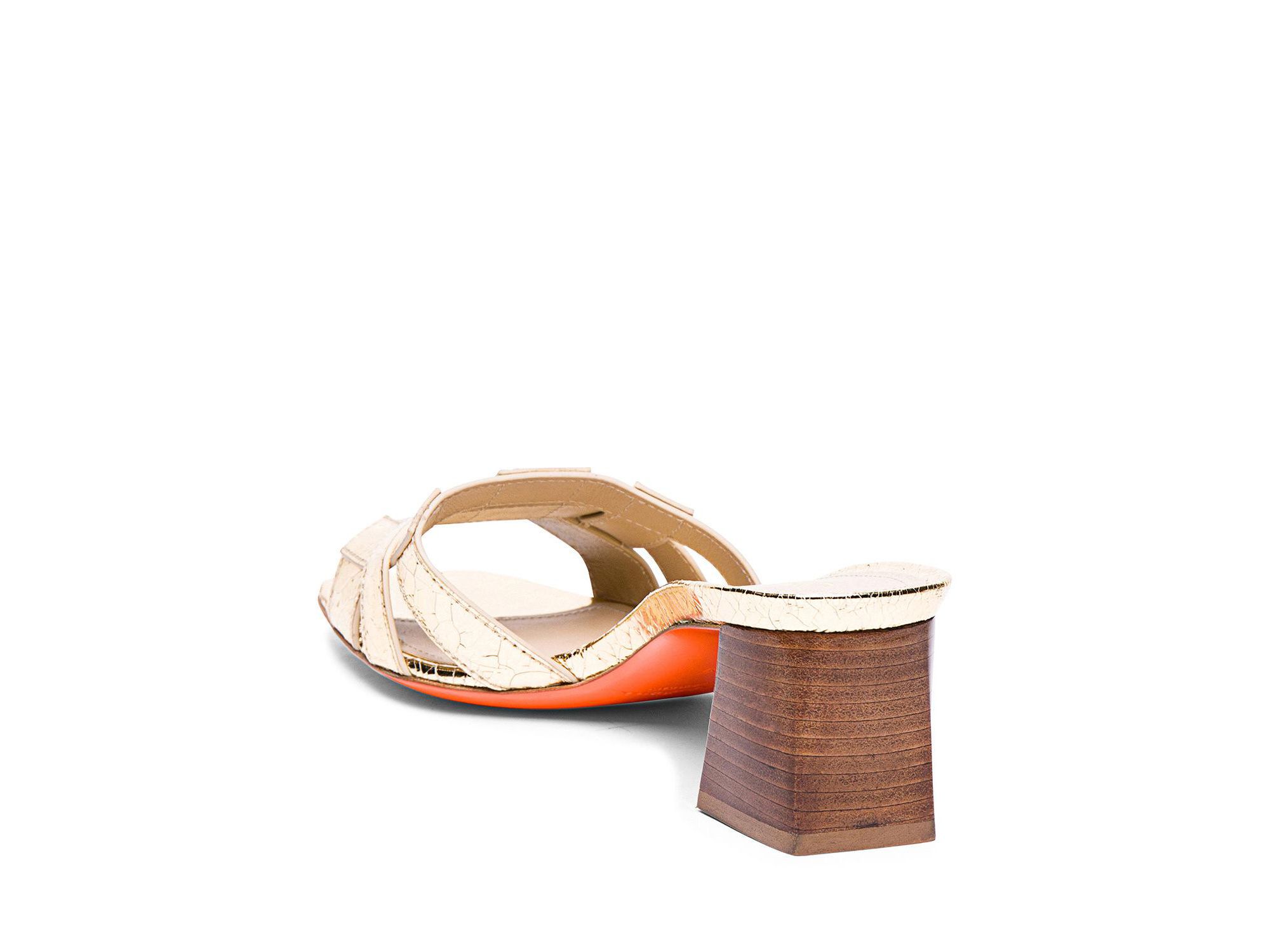Women's Leather Mid-heel Beyond Sandals — Image 4