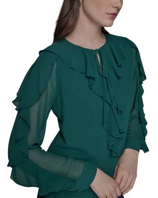 Loose Ruffle Blouse