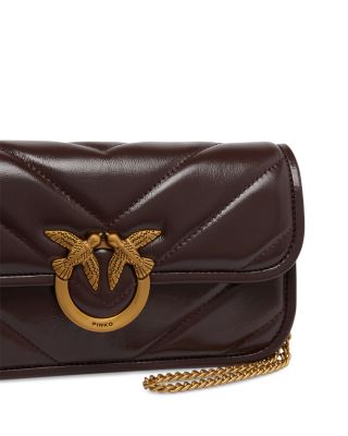 Love Box Baguette Leather Shoulder Bag