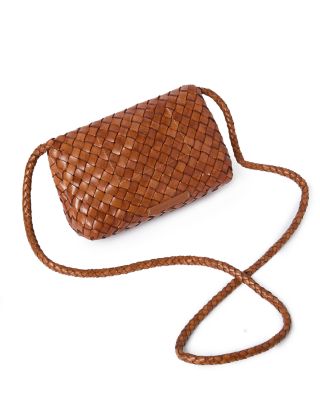 Vinnie Mini Woven Leather Crossbody