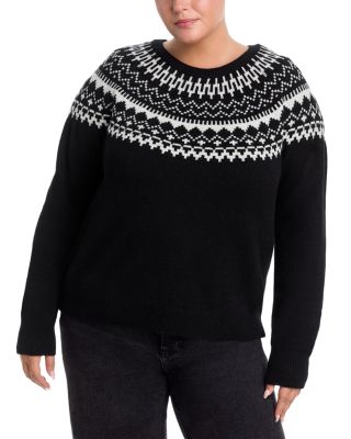 100% Cashmere Fair Isle Crewneck Sweater - Exclusive