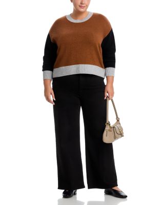 100% Cashmere Color Blocked Sweater - Exclusive