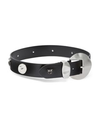 Women's Studs Vitello Leather Belt