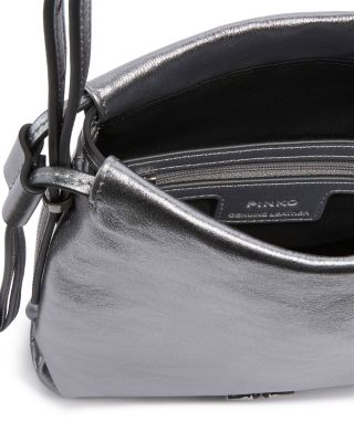 Slouchy Mini Metallic Suede Shoulder Bag