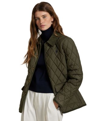 Ralph Lauren Corduroy Trim Quilted Barn Jacket | Bloomingdale's