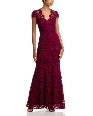 Eliza J - Scalloped-Edge Lace Gown - Exclusive