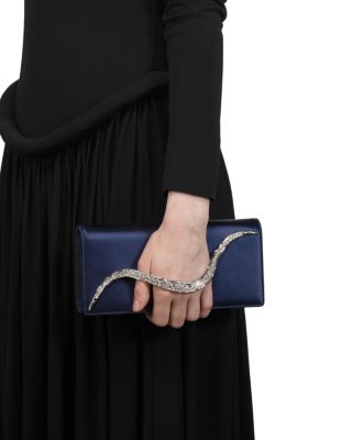 Crystal Curve Side Handle Clutch