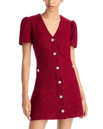 white christmas dresses Tweed Mini Dress Large main image 0