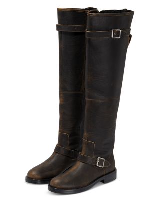 Women's Noah Leather Buckled Boots